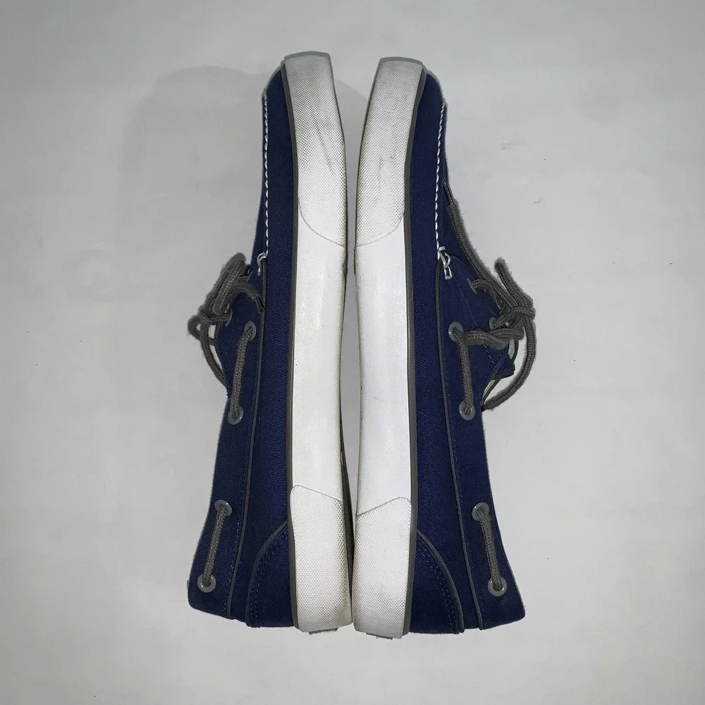 Polo Ralph Lauren Shoes Mens Size 12 Blue Canvas Boat Loafers Casual Comfort
